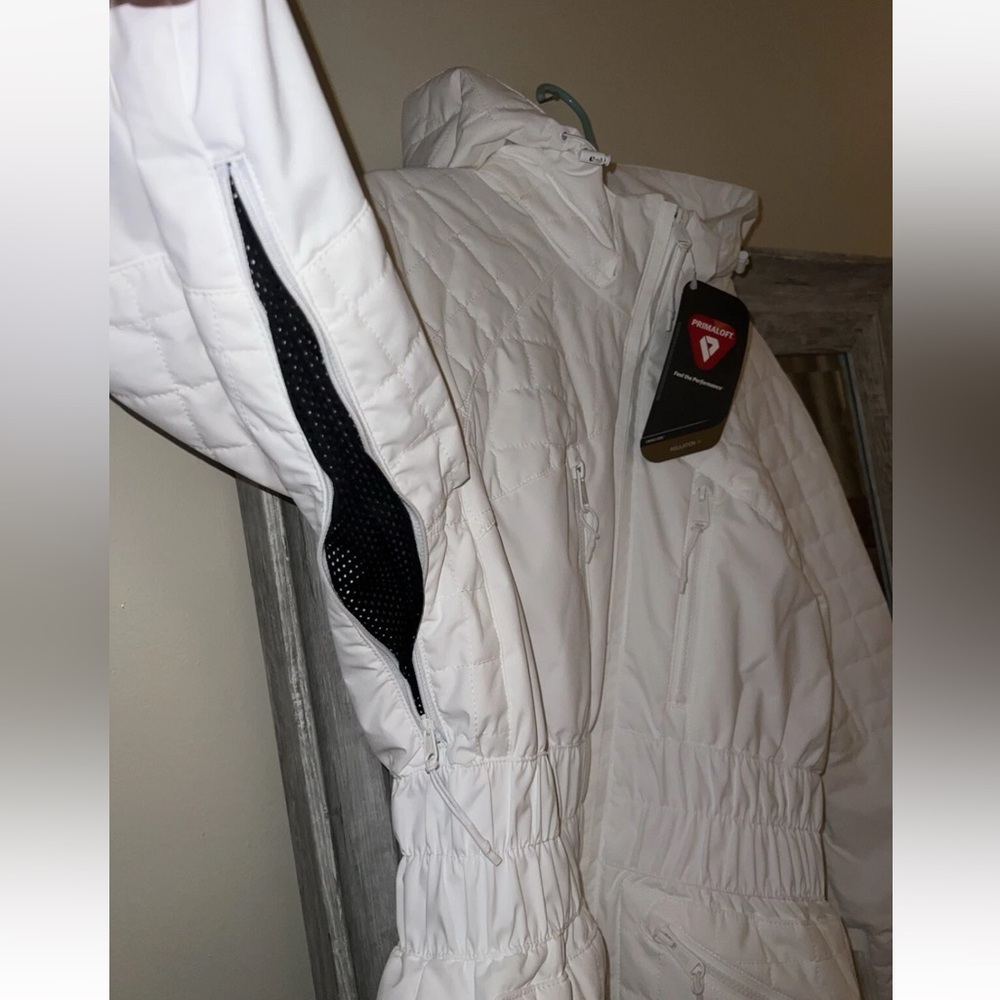 NWOT Free People FP Movement All Prepped Ski Jacket White $428.00 Size: Large - Picture 5 of 12